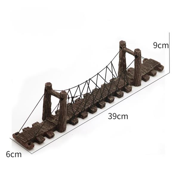 Grote foto aquariumdecoratie loopbrug 39 cm as 172 dieren en toebehoren vissenkommen
