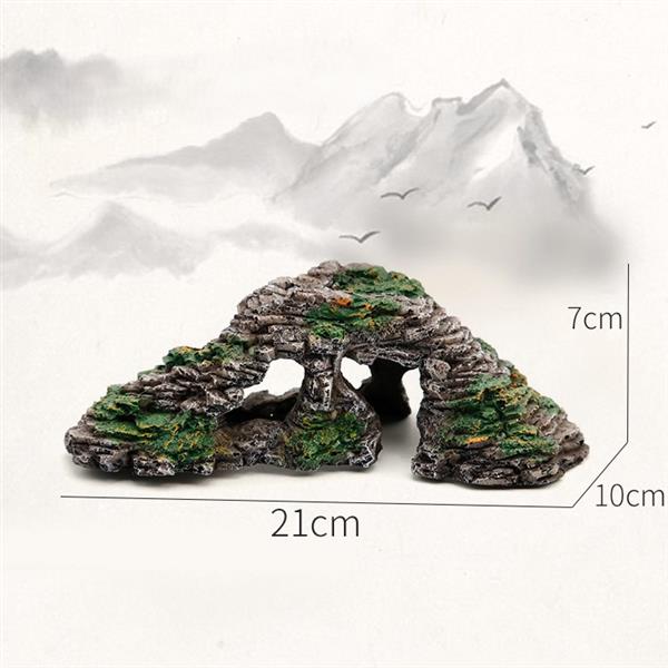 Grote foto aquarium decoratie grot 22cm as 177 dieren en toebehoren vissenkommen