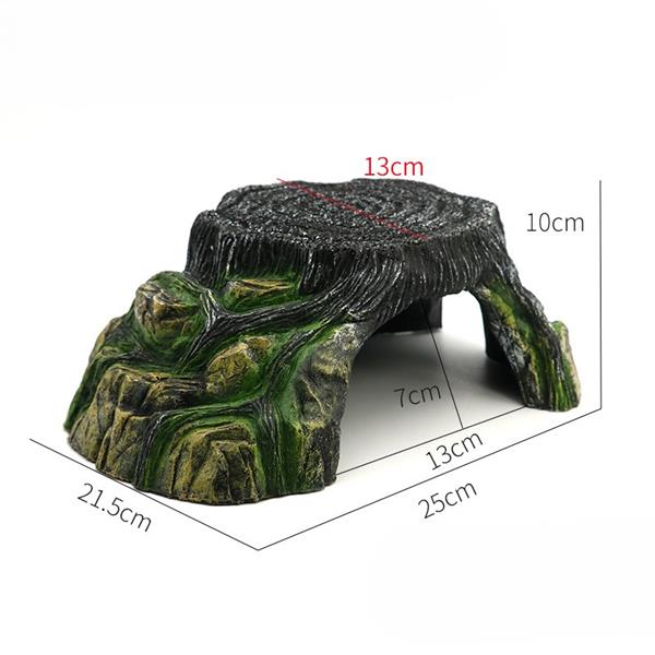 Grote foto platau met leghol grot 10cm aquariumdecoratie as 182 dieren en toebehoren vissenkommen