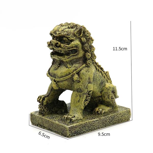 Grote foto japanse draak leeuw 11 5 cm aquariumdecoratie as 188 dieren en toebehoren vissenkommen