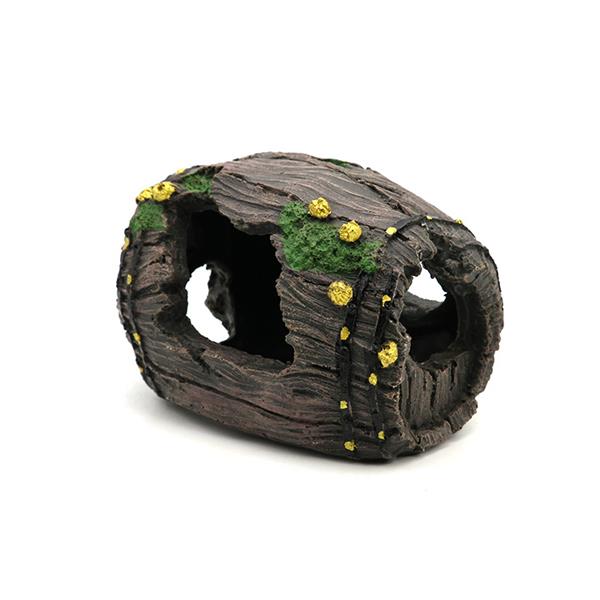 Grote foto oude houten ton 9cm aquariumdecoratie as 195 dieren en toebehoren vissenkommen