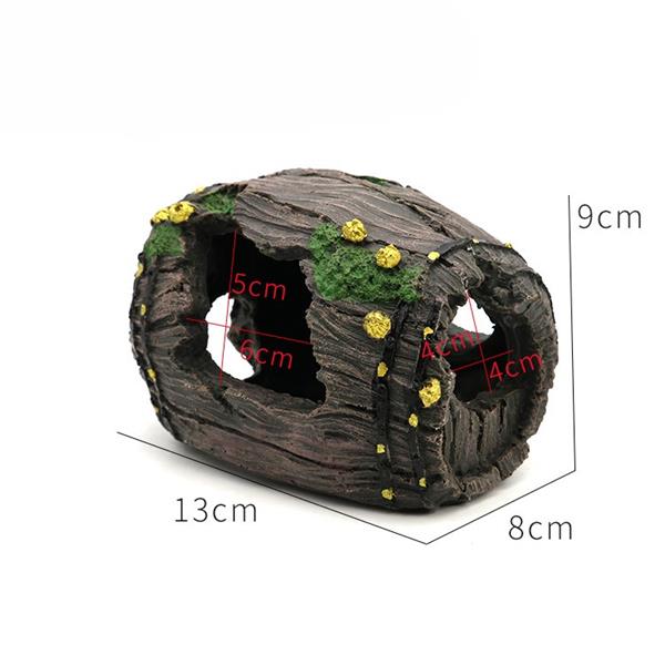 Grote foto oude houten ton 9cm aquariumdecoratie as 195 dieren en toebehoren vissenkommen
