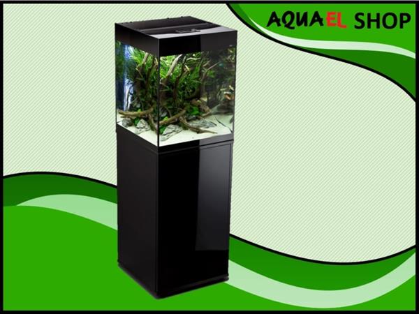Grote foto aquael glossy cube 50 d n zwart aquarium dieren en toebehoren vissenkommen
