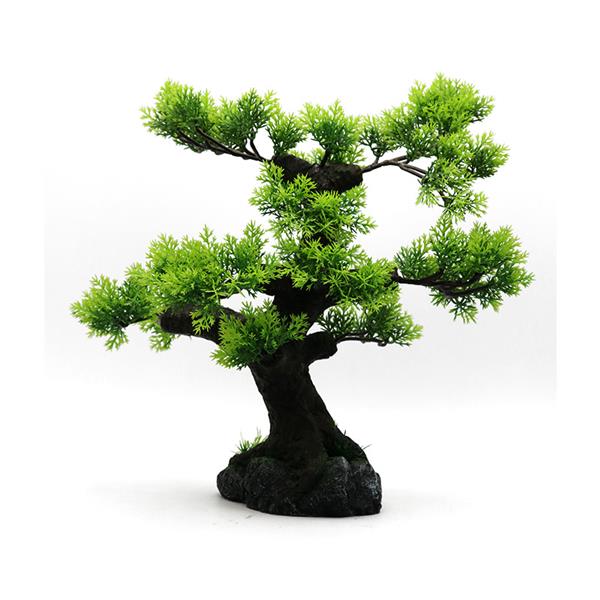 Grote foto bonsaiboom 28cm aquariumdecoratie as 200 dieren en toebehoren vissenkommen
