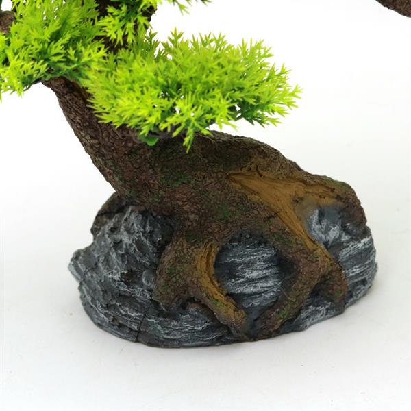 Grote foto bonsaiboom 34cm aquariumdecoratie as 210 dieren en toebehoren vissenkommen