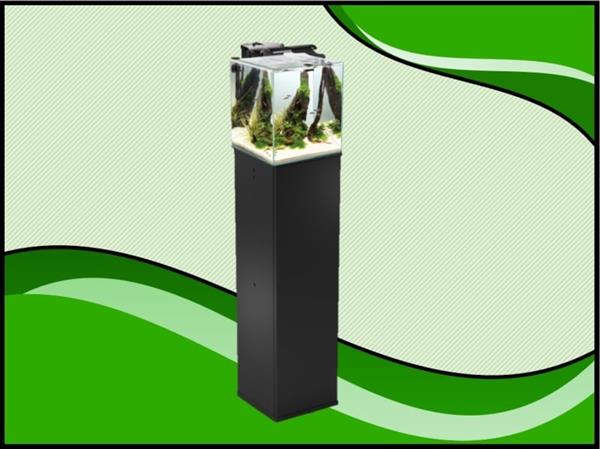 Grote foto aquael nano cube set duo 49 liter zwart aquarium inclusief meubel dieren en toebehoren vissenkommen