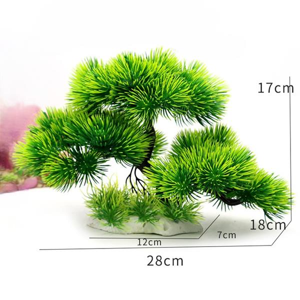 Grote foto bonsaiboom 28 cm aquarium decoratie as 221 dieren en toebehoren vissenkommen