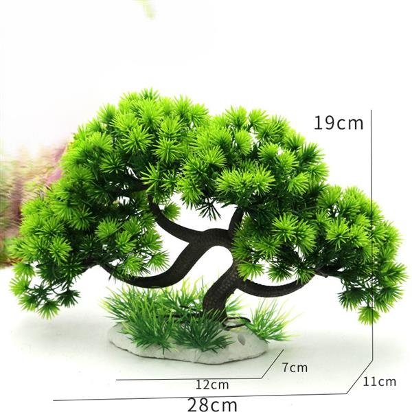 Grote foto bonsiaboom 28cm aquarium decoratieas 224 dieren en toebehoren vissenkommen
