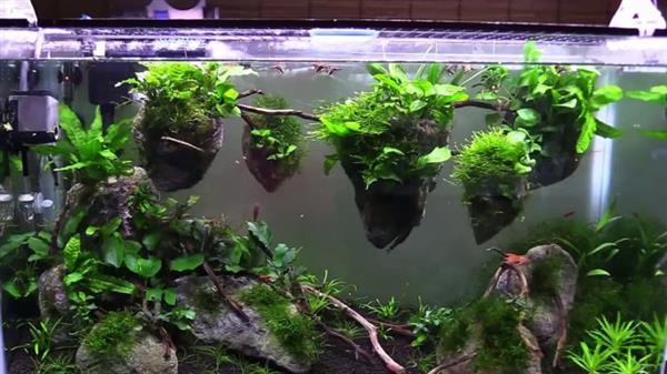 Grote foto suspended rock 3 12cm drijvende stenen aquarium decoratie stenen in zakje dieren en toebehoren vissenkommen