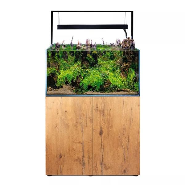 Grote foto osaka ultrascape zwart 90x60x45cm aquarium 4x led verlichting dieren en toebehoren vissenkommen