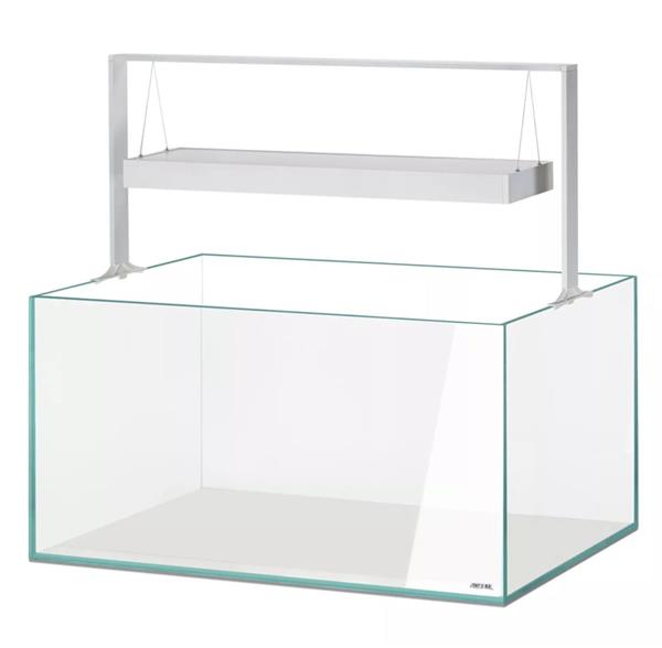Grote foto osaka ultrascape wit 90x60x45cm aquarium 4x led verlichting met wit meubel dieren en toebehoren vissenkommen