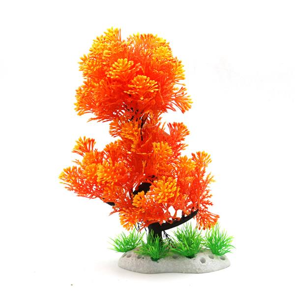 Grote foto oranje bonsaiboom 28 cm aquariumdecoratie as 249 dieren en toebehoren vissenkommen
