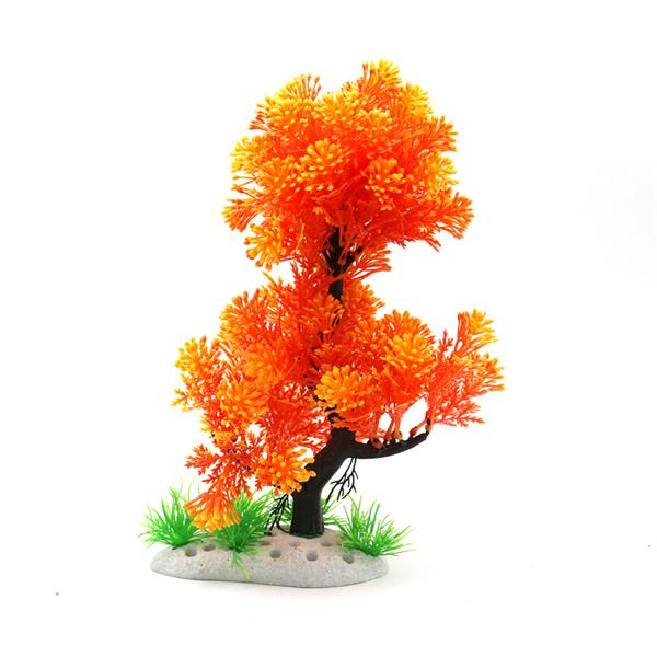 Grote foto oranje bonsaiboom 28 cm aquariumdecoratie as 249 dieren en toebehoren vissenkommen