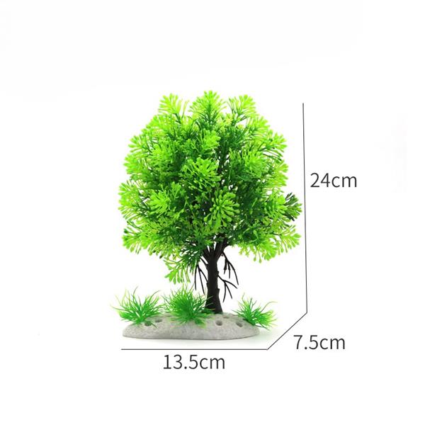 Grote foto bonsaiboom 27cm aquariumdecoratie as 250 dieren en toebehoren vissenkommen