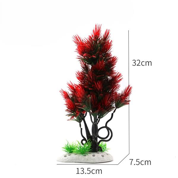 Grote foto bonsaiboom rood 32cm aquariumdecoratie as 251 dieren en toebehoren vissenkommen