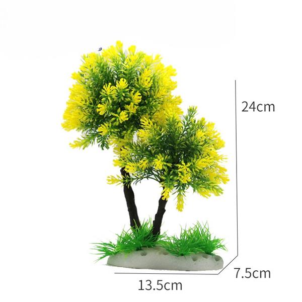 Grote foto bonsaibomen 24cm aquariumdecoratie as 254 dieren en toebehoren vissenkommen