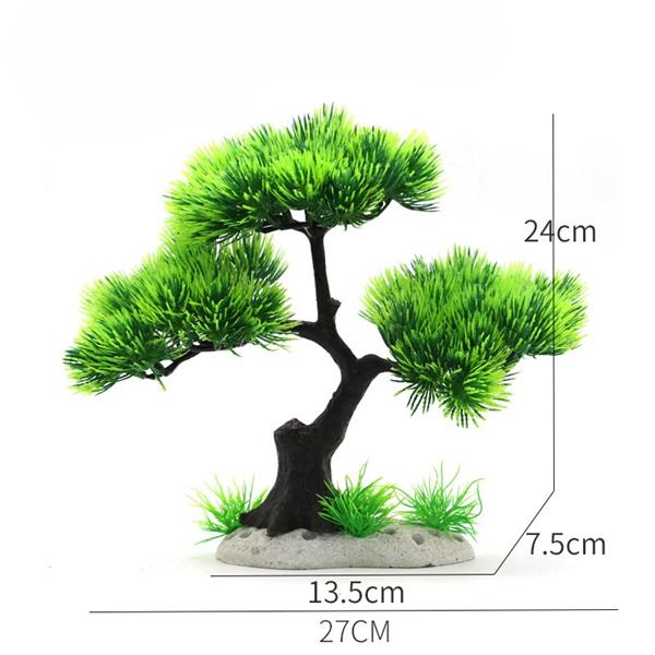 Grote foto bonsaiboom 24 cm aquariumdecoratie as 255 dieren en toebehoren vissenkommen