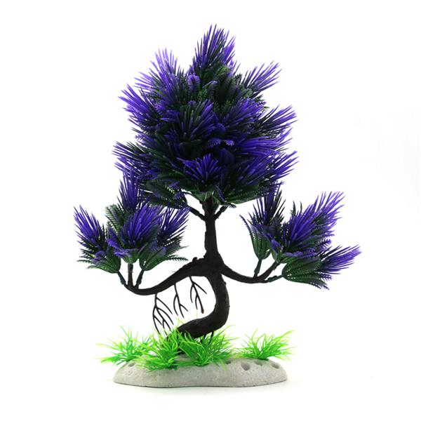 Grote foto bonsaiboom paars 28cm aquariumdecoratie as 257 dieren en toebehoren vissenkommen