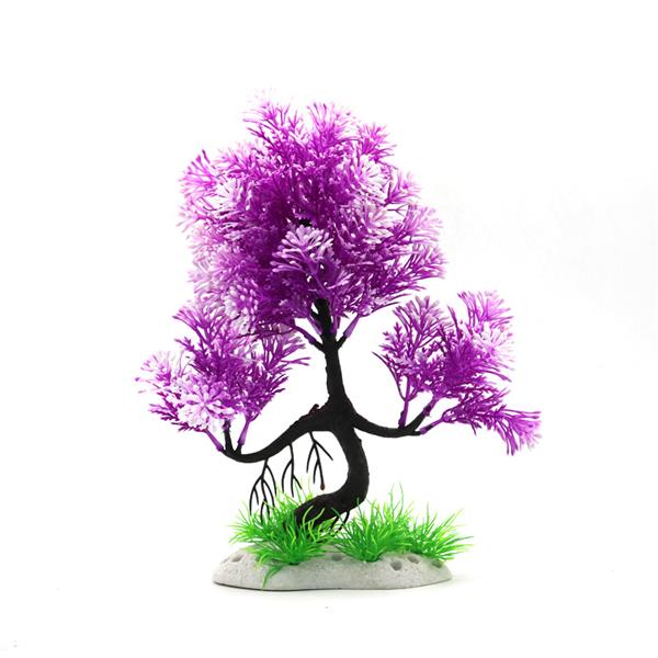 Grote foto bonsaiboom lila 28 cm aquariumdecoratie as 258 dieren en toebehoren vissenkommen
