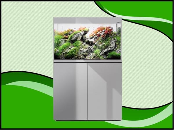 Grote foto aquael glossy 80 grijs aquarium set inclusief glossy meubel dieren en toebehoren vissenkommen
