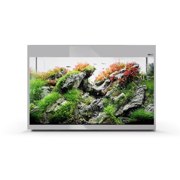 Grote foto aquael glossy 80 grijs aquarium set inclusief glossy meubel dieren en toebehoren vissenkommen