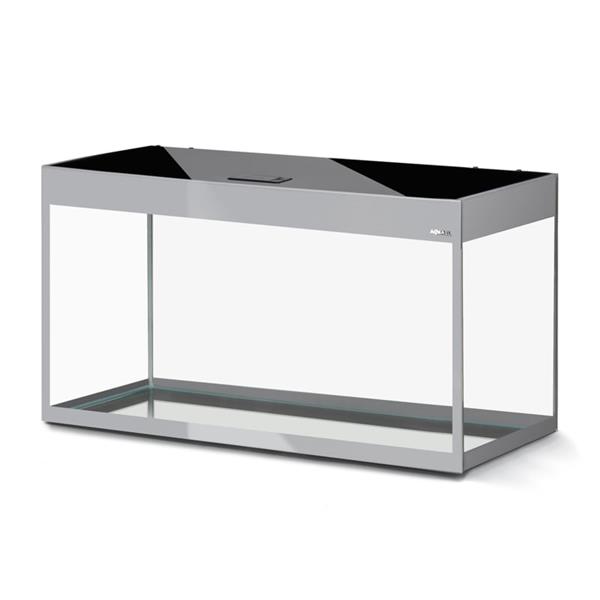 Grote foto aquael glossy 100 grijs aquarium set inclusief glossy meubel dieren en toebehoren vissenkommen