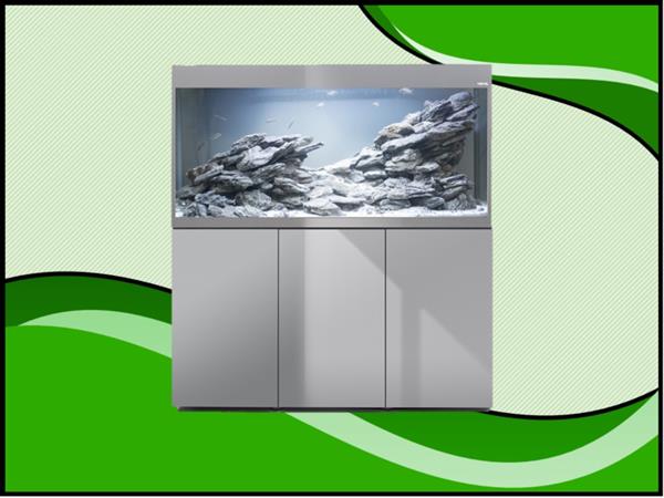 Grote foto aquael glossy 120 grijs aquarium set inclusief glossy meubel dieren en toebehoren vissenkommen
