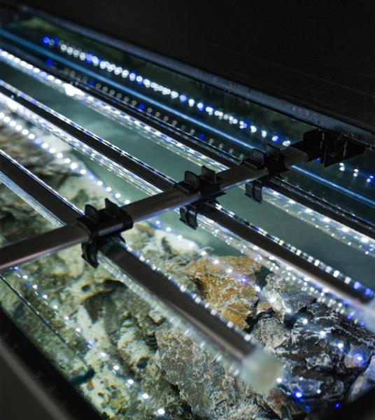 Grote foto aquael glossy 50 cube grijs aquarium set inclusief glossy meubel dieren en toebehoren vissenkommen