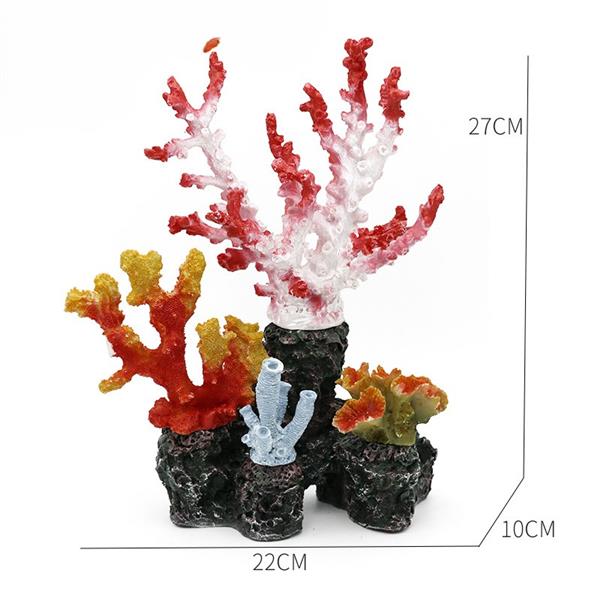 Grote foto kunstkoraal 27 cm aquariumdecoratie as 265 dieren en toebehoren vissenkommen