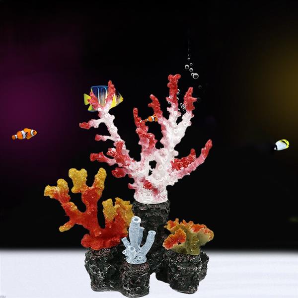 Grote foto kunstkoraal 27 cm aquariumdecoratie as 265 dieren en toebehoren vissenkommen