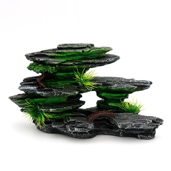 Grote foto rotsen 11 cm aquariumdecoratie as 102 dieren en toebehoren vissenkommen