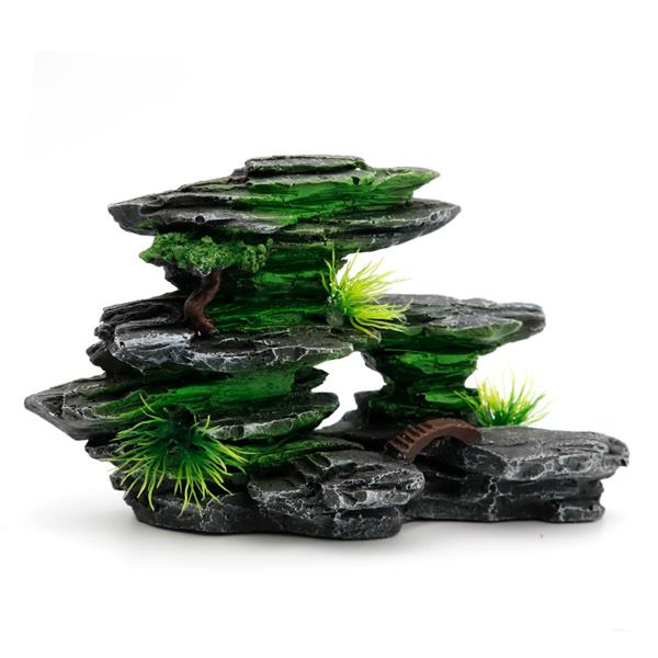 Grote foto rotsen 11 cm aquariumdecoratie as 102 dieren en toebehoren vissenkommen