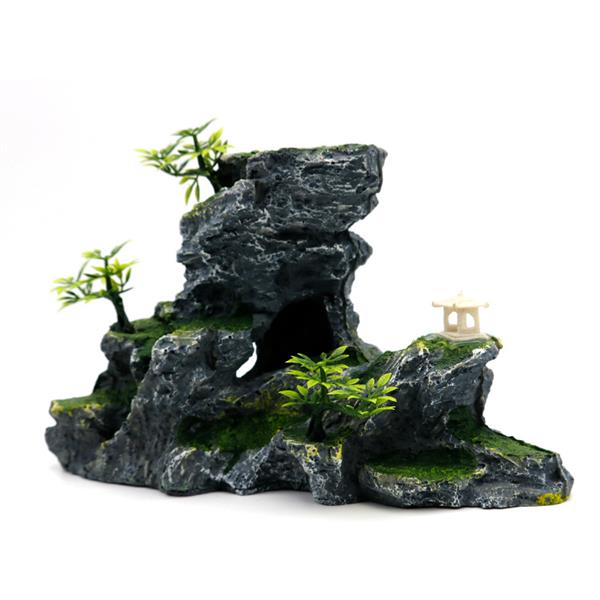 Grote foto rotsformatie 15 cm aquariumdecoratie as 114 dieren en toebehoren vissenkommen