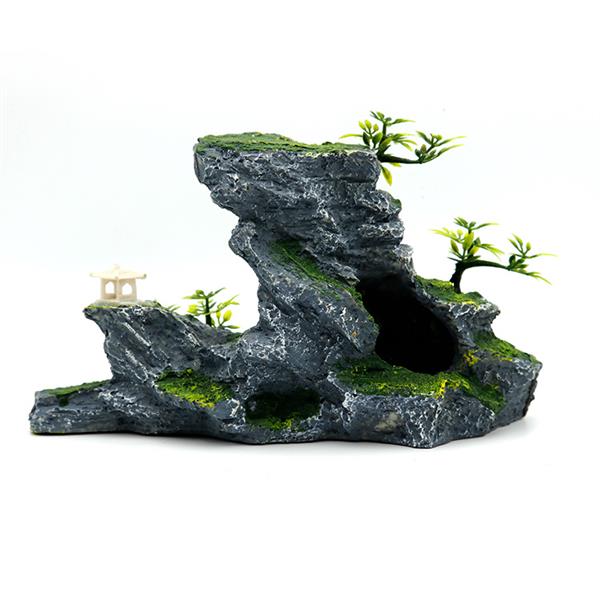 Grote foto rotsformatie 15 cm aquariumdecoratie as 114 dieren en toebehoren vissenkommen