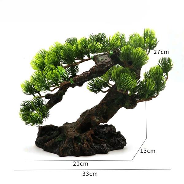 Grote foto bonsaiboom 27 cm aquariumdecoratie as 279 dieren en toebehoren vissenkommen