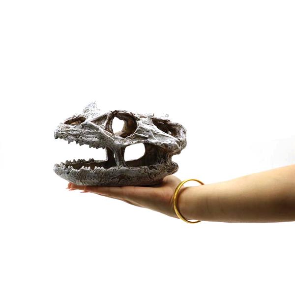 Grote foto prehistorische schedel 10 cm aquariumdecoratie as 280 dieren en toebehoren vissenkommen