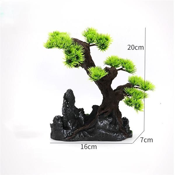 Grote foto bonsaiboom 20 cm aquariumdecoratie as 119 dieren en toebehoren vissenkommen