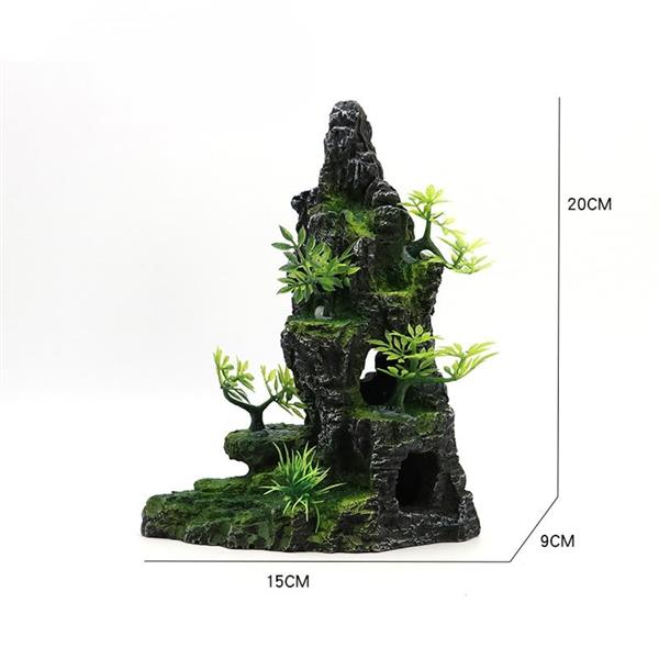 Grote foto steile rots 20cm aquariumdecoratie as 123 dieren en toebehoren vissenkommen