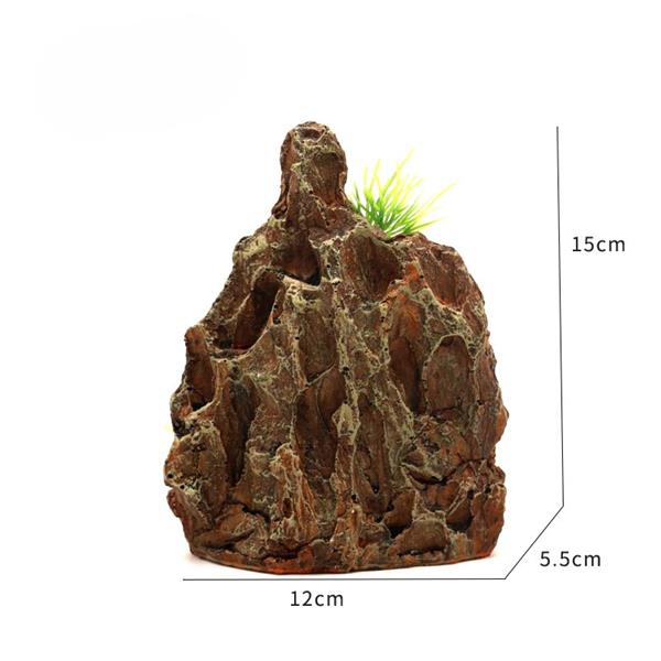 Grote foto dragonstone 14 cm decoratierots as 131 dieren en toebehoren vissenkommen