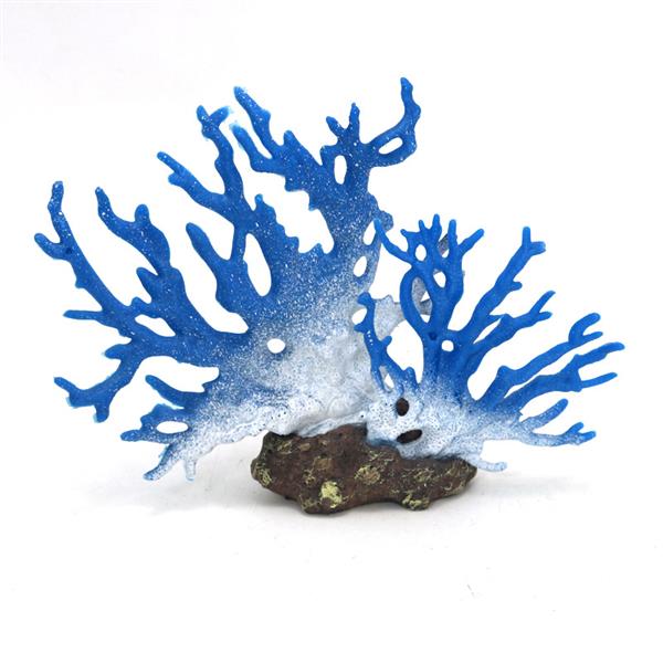 Grote foto kunstkoraal blauw 15cm aquariumdecoratie as 141 dieren en toebehoren vissenkommen
