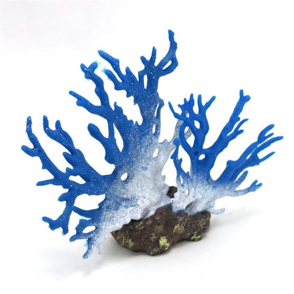 Grote foto kunstkoraal blauw 15cm aquariumdecoratie as 141 dieren en toebehoren vissenkommen