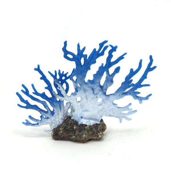 Grote foto kunstkoraal blauw 15cm aquariumdecoratie as 141 dieren en toebehoren vissenkommen