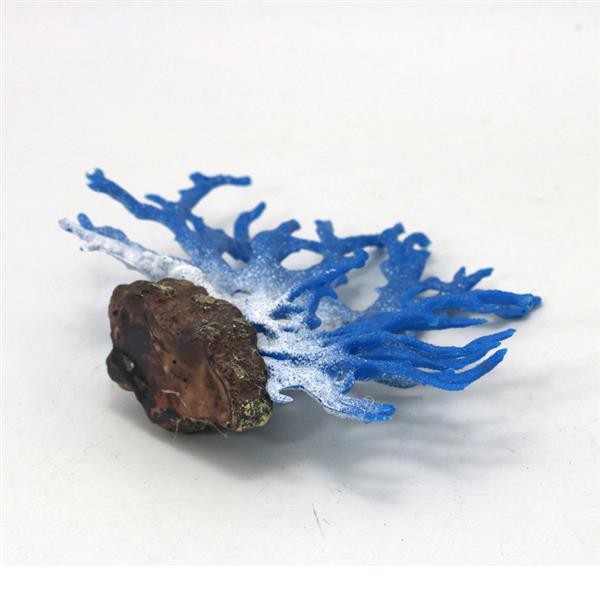 Grote foto kunstkoraal blauw 15cm aquariumdecoratie as 141 dieren en toebehoren vissenkommen