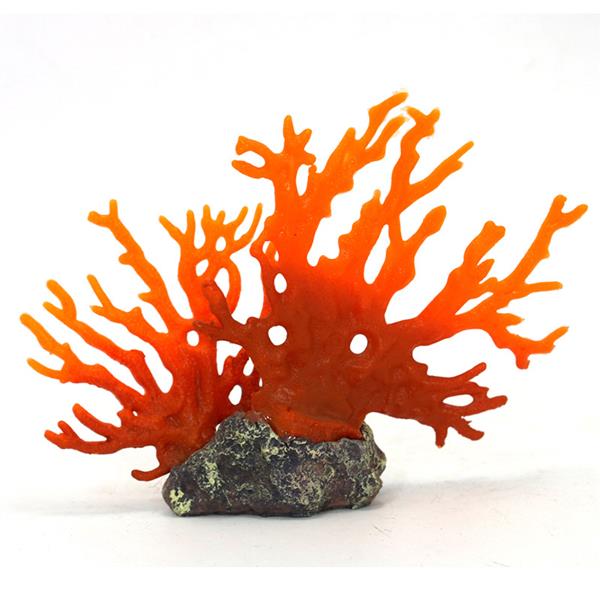 Grote foto kunstkoraal rood 15cm aquariumdecoratie as 142 dieren en toebehoren vissenkommen