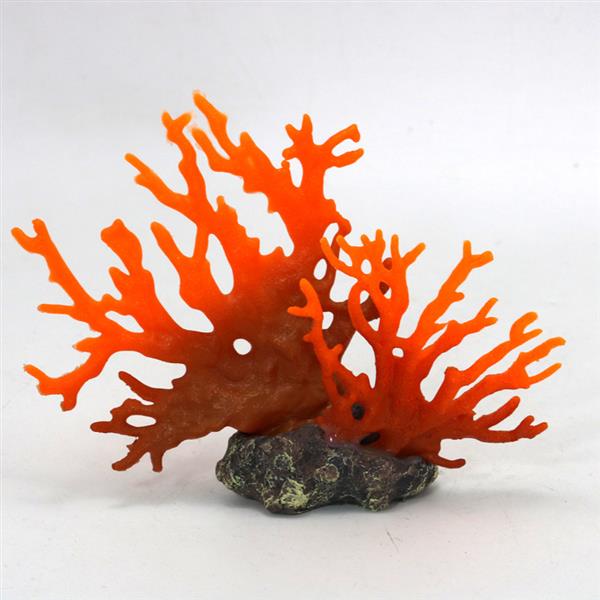 Grote foto kunstkoraal rood 15cm aquariumdecoratie as 142 dieren en toebehoren vissenkommen