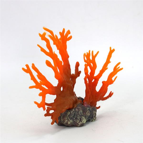 Grote foto kunstkoraal rood 15cm aquariumdecoratie as 142 dieren en toebehoren vissenkommen