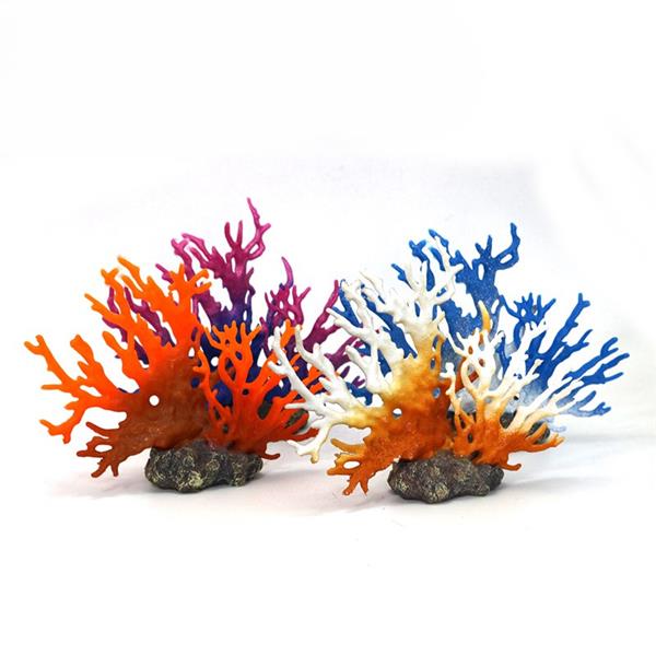 Grote foto kunstkoraal rood 15cm aquariumdecoratie as 142 dieren en toebehoren vissenkommen