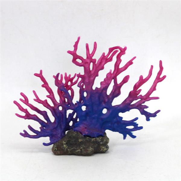 Grote foto kunstkoraal blauw lila 15cm aquariumdecoratie as1 144 dieren en toebehoren vissenkommen