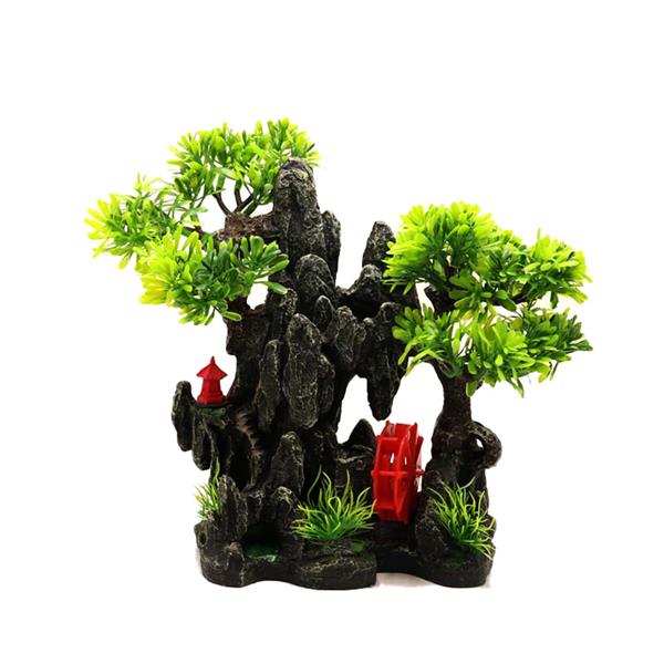 Grote foto bonsai met watermolen luchtaansluiting as 289 dieren en toebehoren vissenkommen