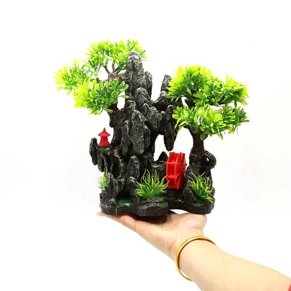 Grote foto bonsai met watermolen luchtaansluiting as 289 dieren en toebehoren vissenkommen